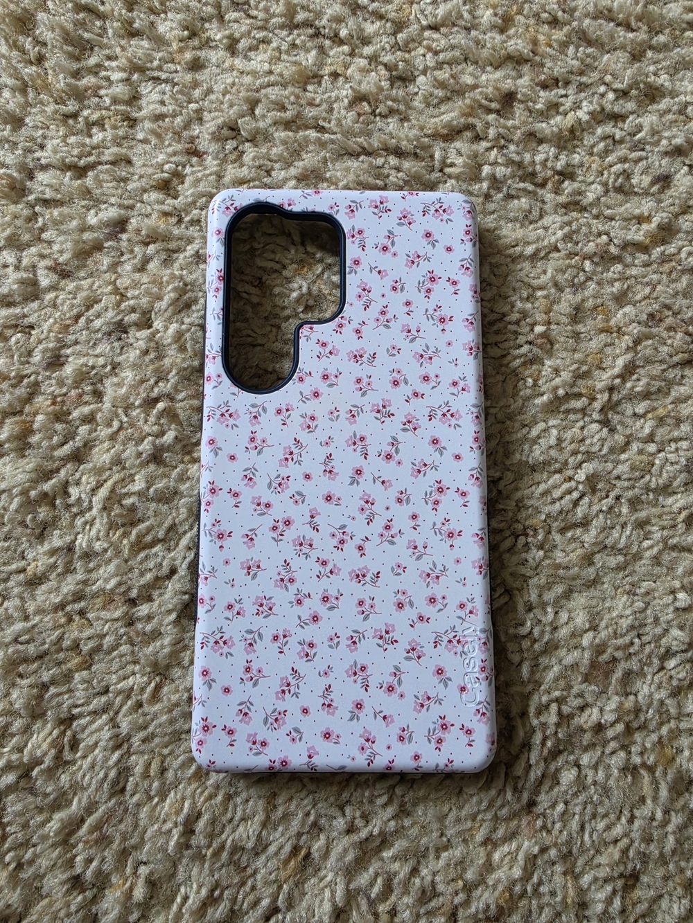 Casely S25 Ultra Floral White & Pink Phone Case Magsafe